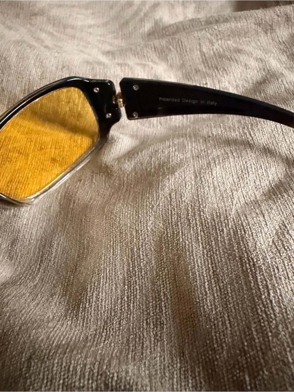 Yellow Lense Gradient Frame Butterfly Accent Y2K Sunglasses